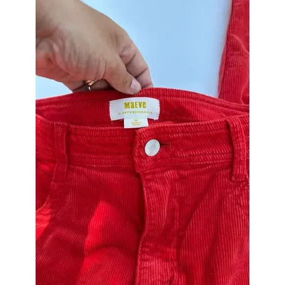 Anthropologie Maeve Curved Corduroy Pants - Picture 8 of 9